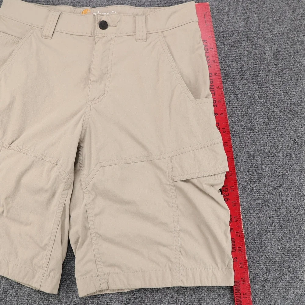 Carhartt Force Tappen Cargo Shorts Mens 30 Tan Relaxed‎ Fit Nylon Stretch 103580